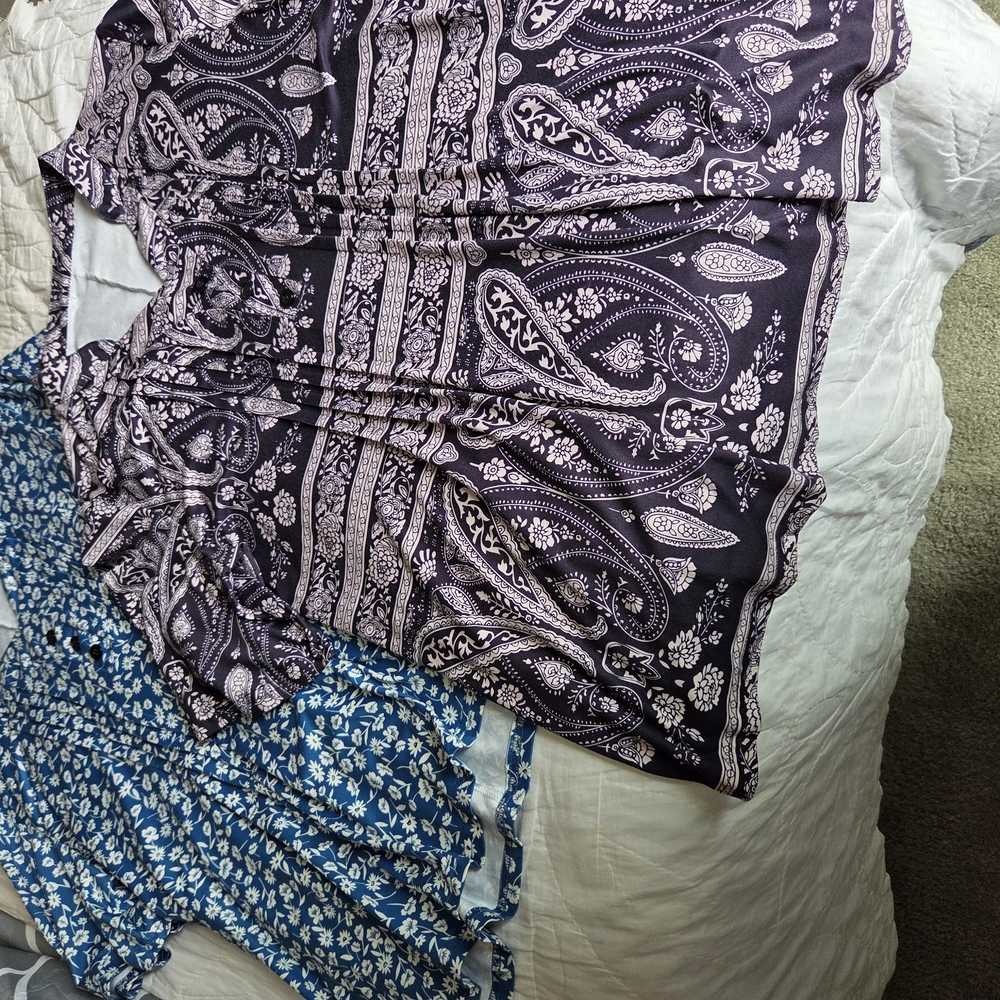 Paisley and Floral Patterned Dresses